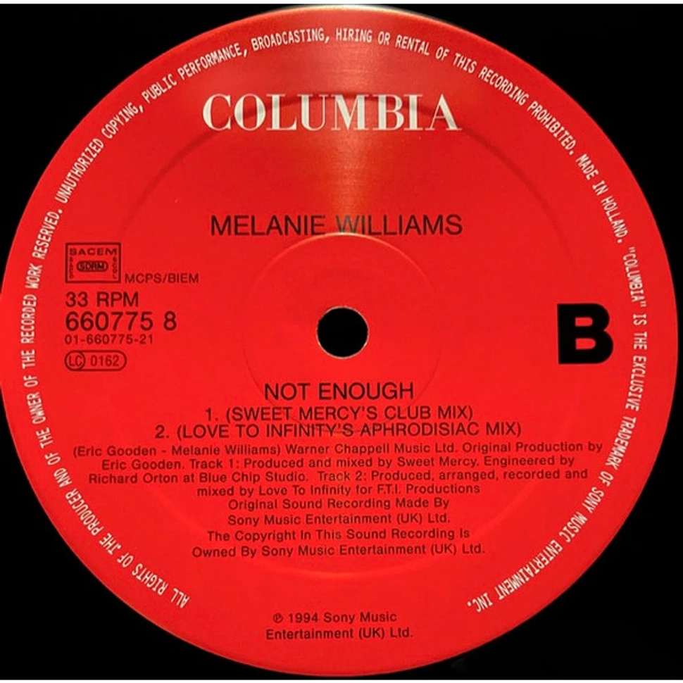 Melanie Williams - Not Enough?