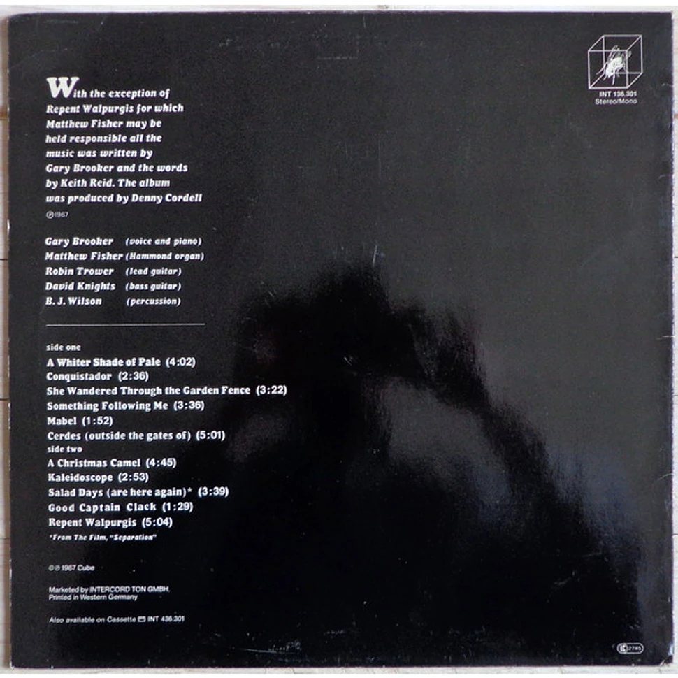 Procol Harum A Whiter Shade Of Pale übersetzung Procol Harum - A Whiter Shade Of Pale - Vinyl LP - DE - Reissue | HHV