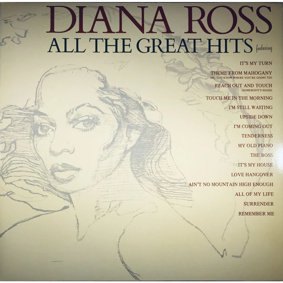 Diana Ross All The Great Hits Vinyl Lp 1985 Reissue Hhv