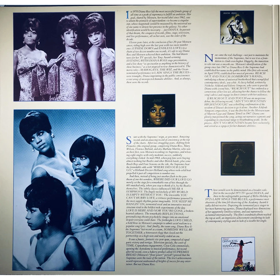 Diana Ross All The Great Hits Vinyl LP 1985 Reissue HHV