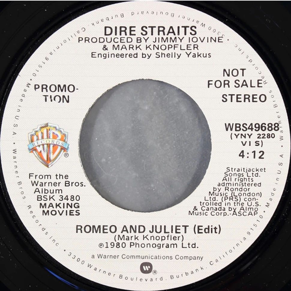 Dire Straits - Romeo And Juliet