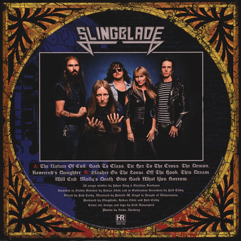 Slingblade - The Unpredicted Deeds Of Molly Black Splatter Vinyl Edition