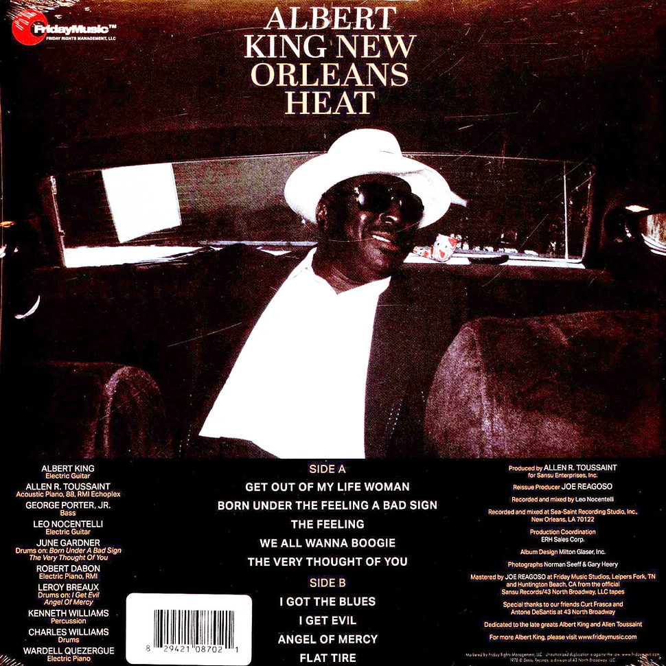 Albert King - New Orleans Heat Red Vinyl Edition