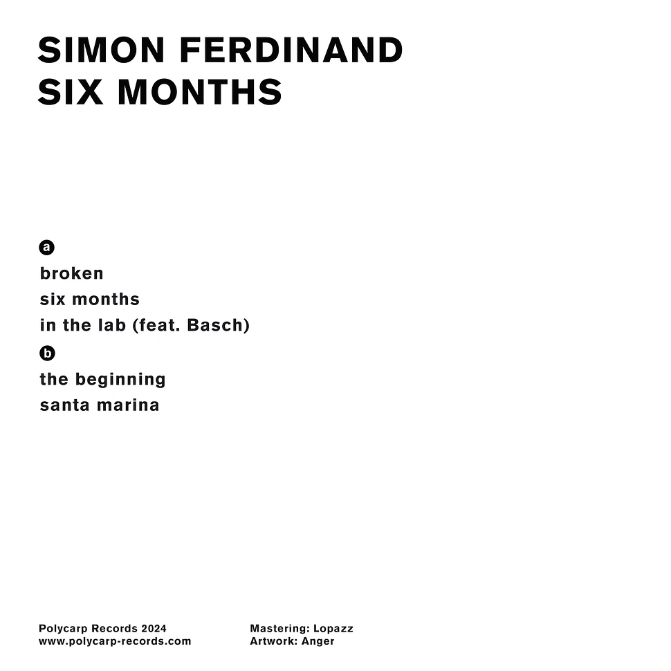 Simon Ferdinand - Six Months