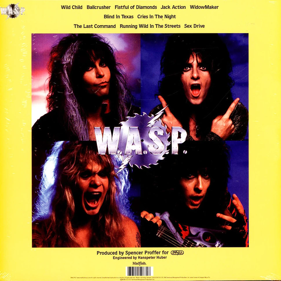 W.A.S.P. - The Last Command Yellow Vinyl Edition