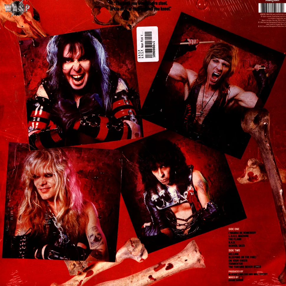 W.A.S.P. - W.A.S.P. Neon Pink Vinyl Edition