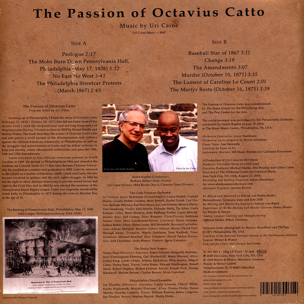 Uri Caine - Caine:The Passion Of Octavius Catto