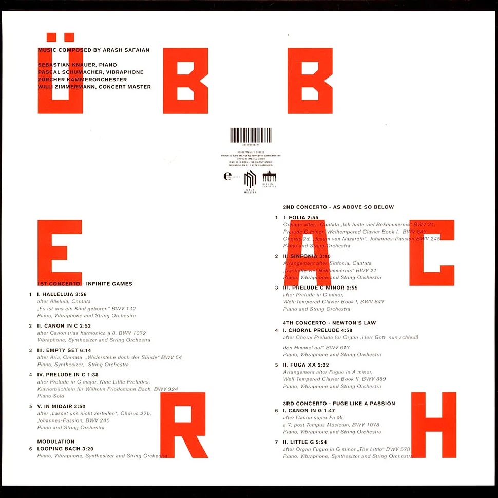 Knauer / Schumacher / Zürcher Kammerorchester - Überbach