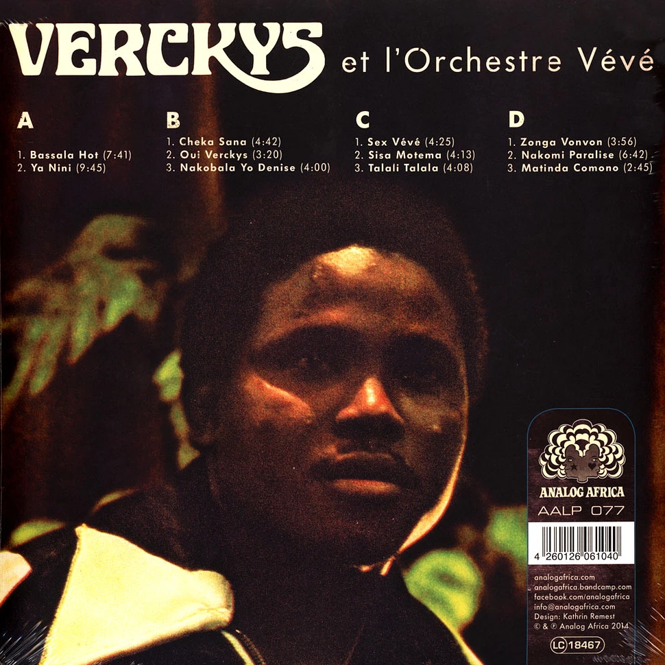 Verckys & Orchestre Vévé - Congolese Funk, Afrobeat And Psychedelic Rumba