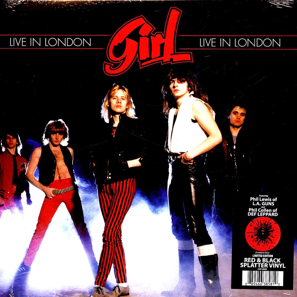 Girl - Live In London Red Black Splatter Vinyl Edition