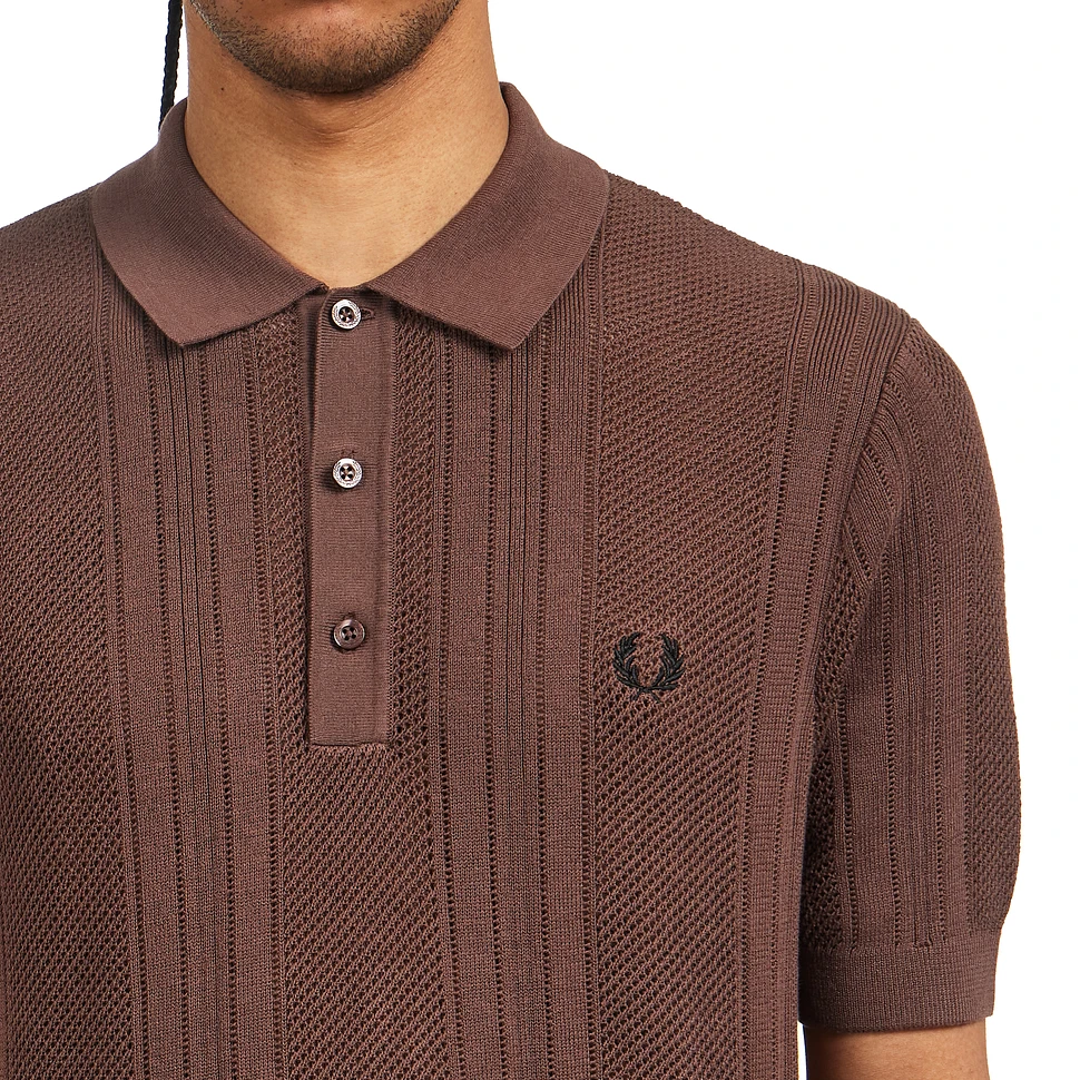 Fred Perry - Cotton Crochet Knit Poloshirt