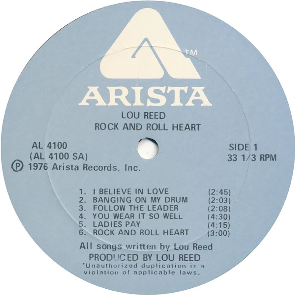 Lou Reed - Rock And Roll Heart