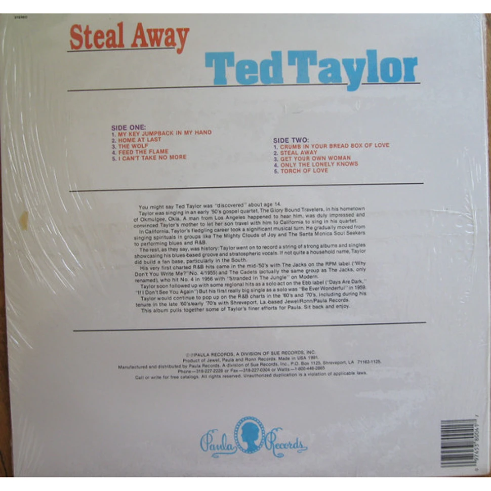 Ted Taylor - Steal Away