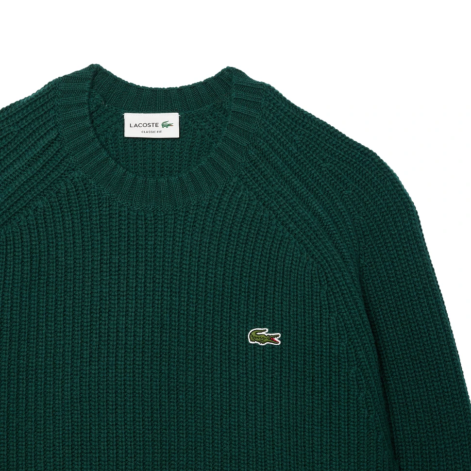 Lacoste - Heavy Carded Wool Crew Neck Sweater