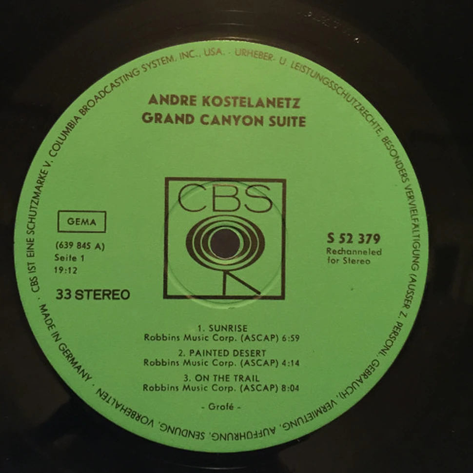 Andre Kostelanetz And His Orchestra - Grand Canyon Suite