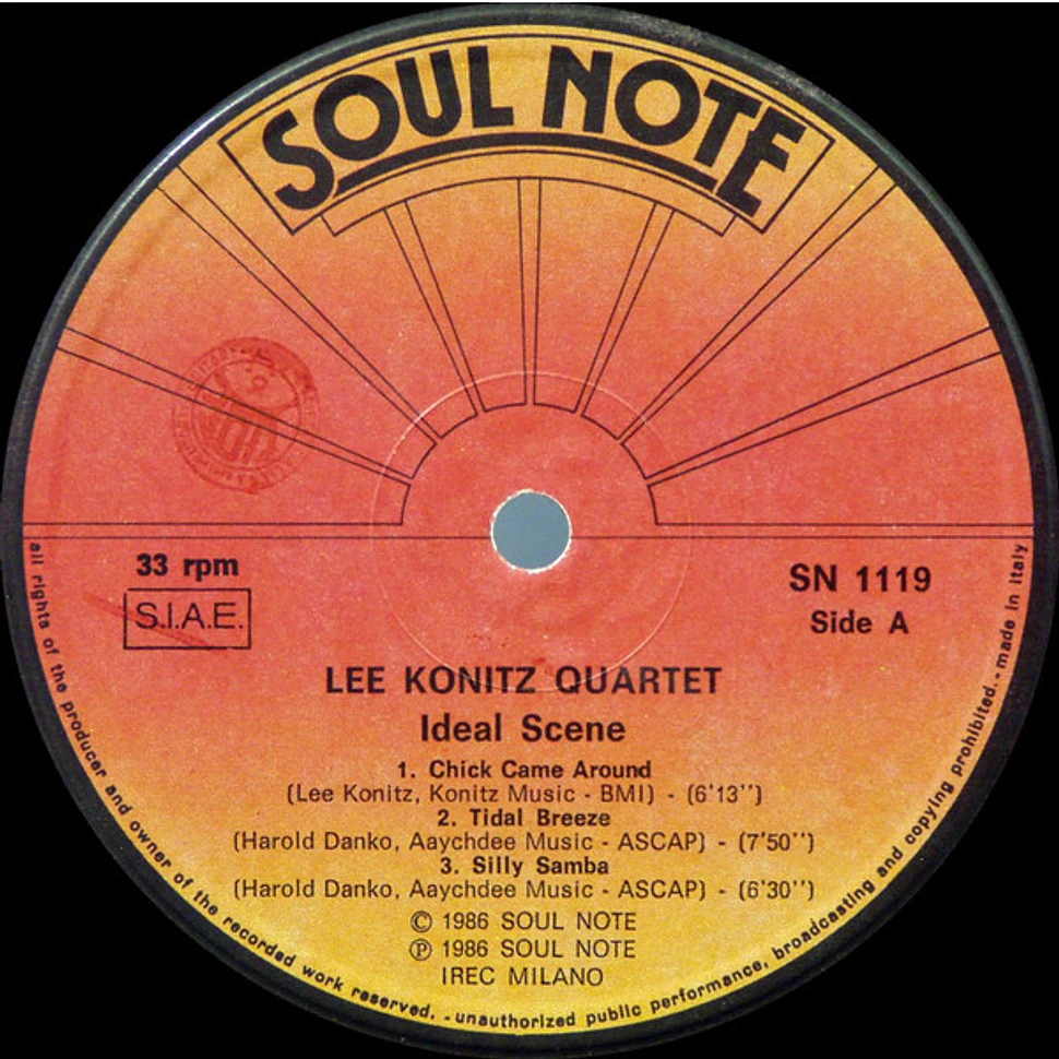 The Lee Konitz Quartet - Ideal Scene