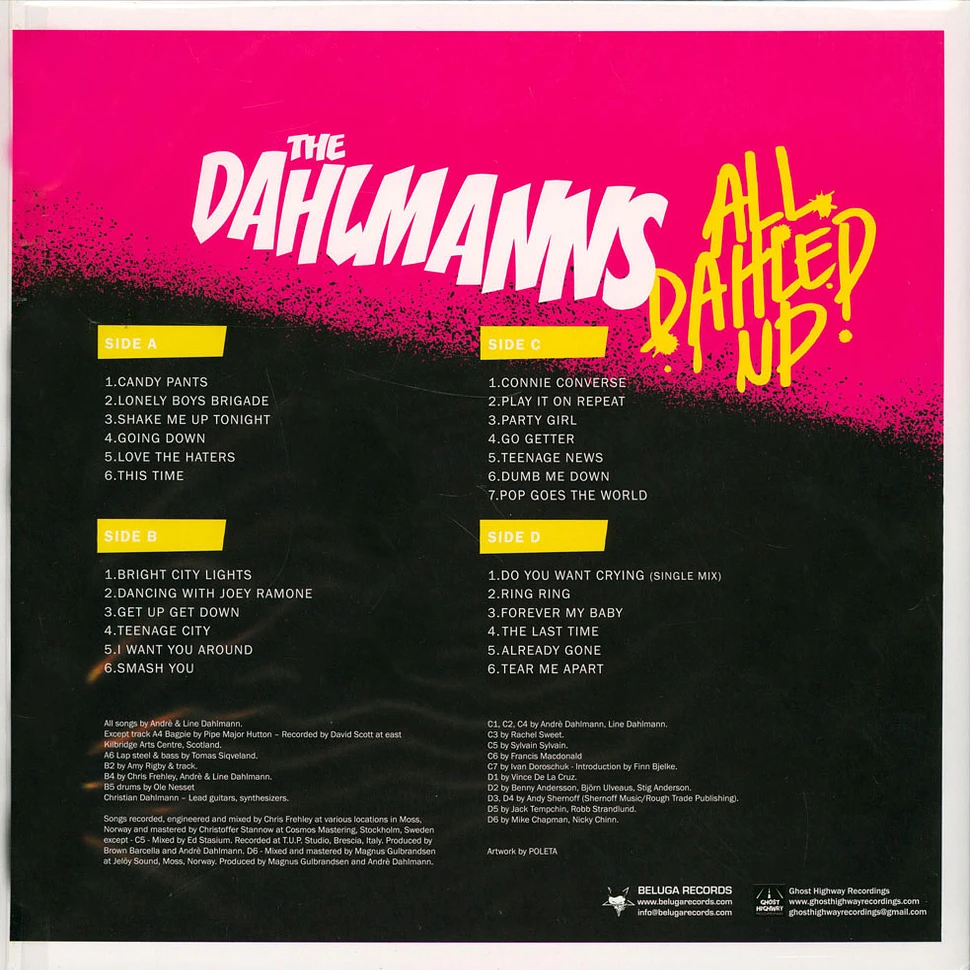 Dahlmanns - All Dahled Up + 13 Tracks! Black Vinyl Edition