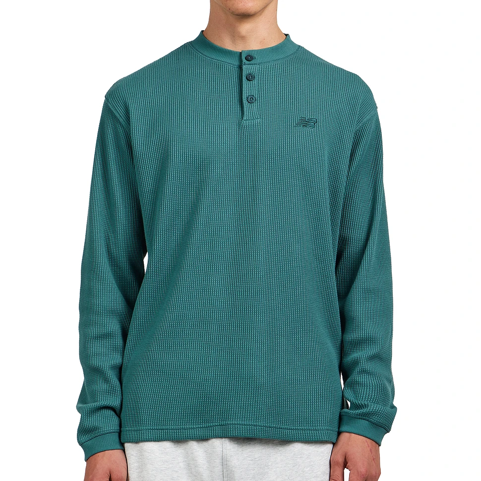 New Balance - Waffle Knit Long Sleeve Henley