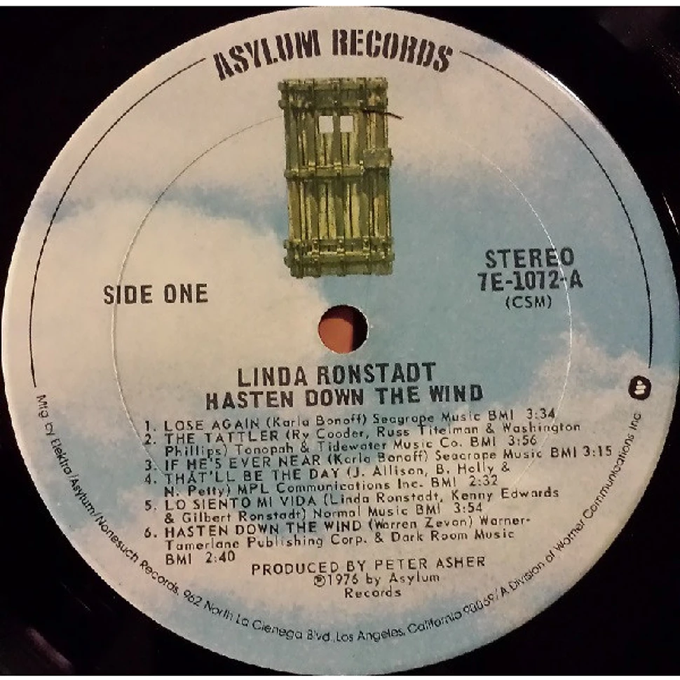 Linda Ronstadt - Hasten Down The Wind