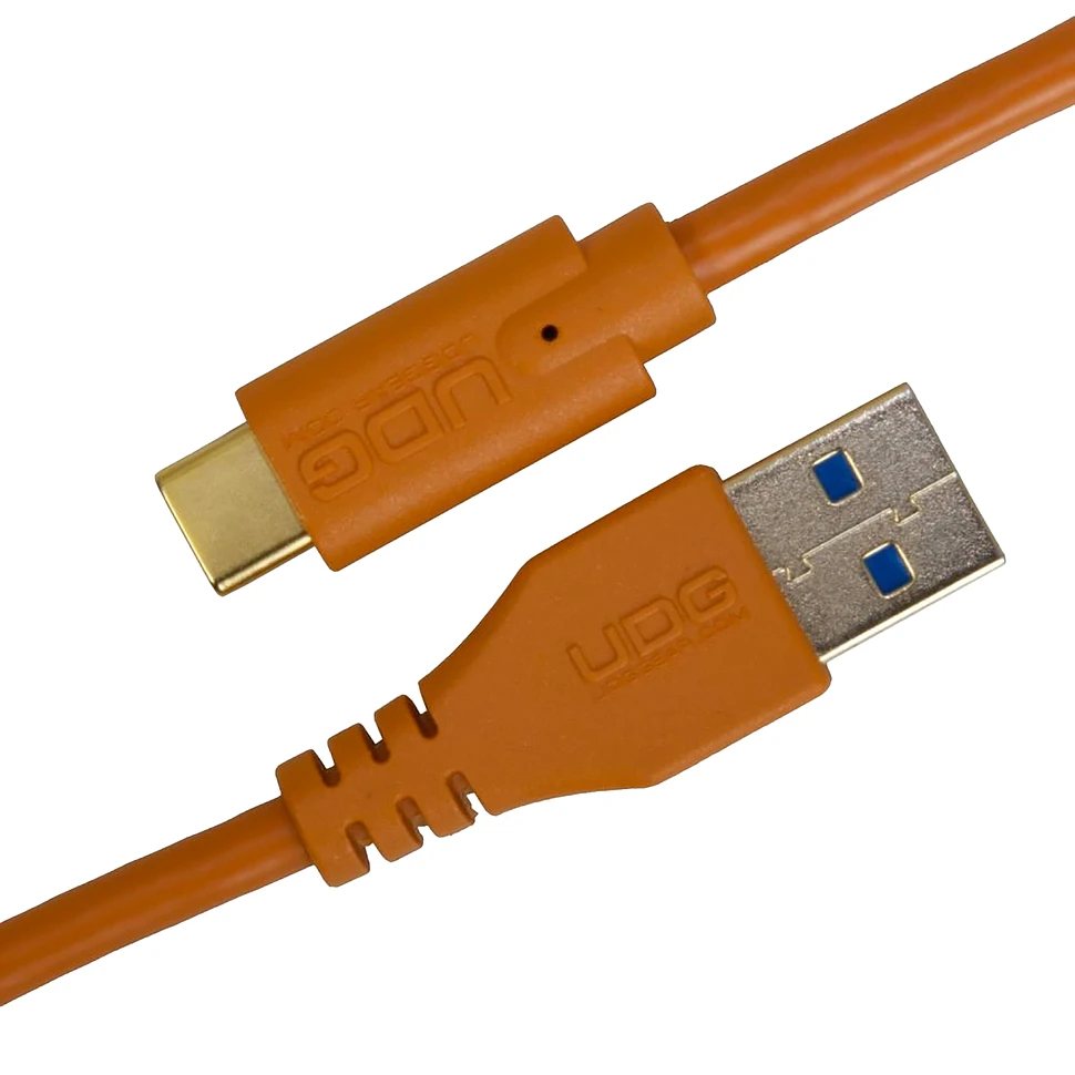 UDG - Ultimate Audio Cable USB 3.0 C-A Orange Straight 1,5m