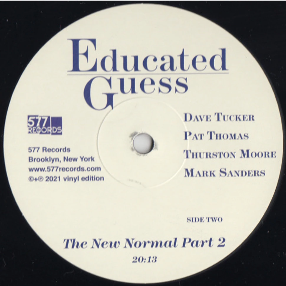 Dave Tucker , Pat Thomas, Thurston Moore, Mark Sanders - Educated Guess Vol. 1