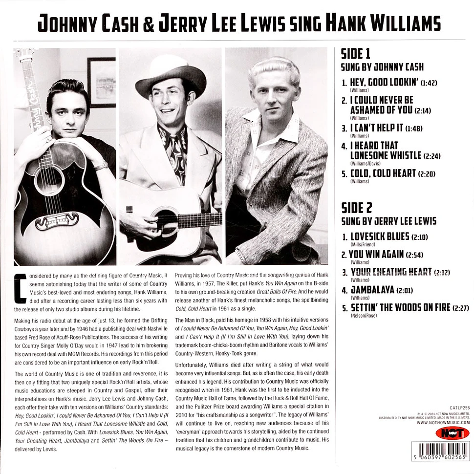 Jerry Lee Lewis & Johnny Cash - Sing Hank Williams