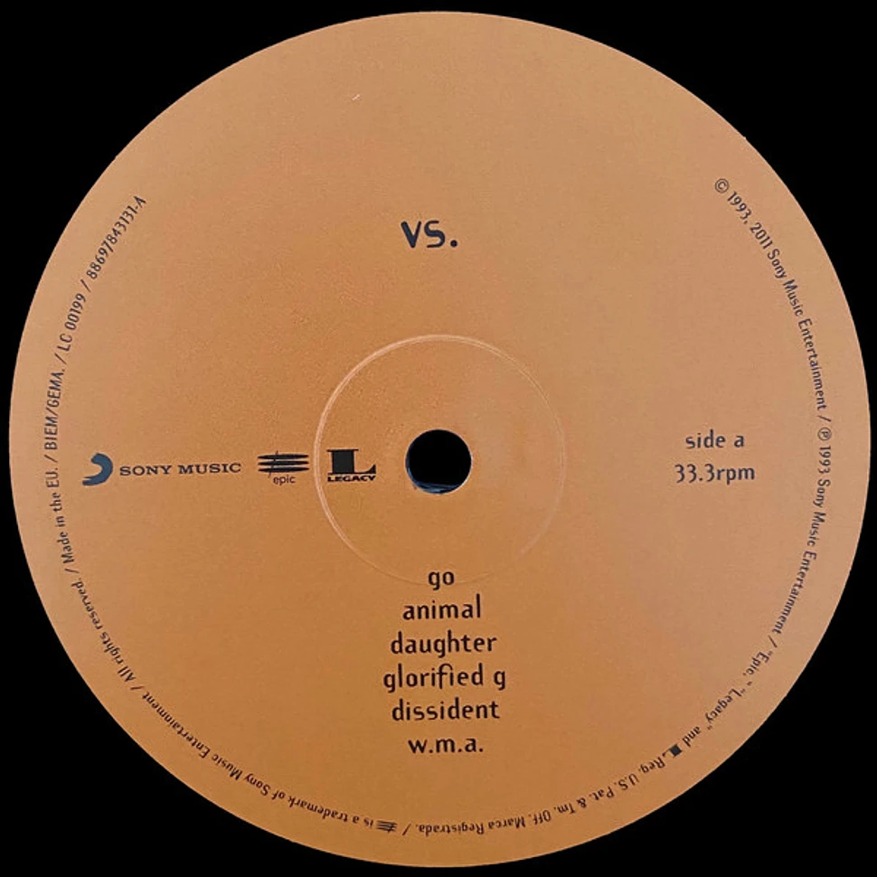 Pearl Jam - Vs. - Vinyl LP - 2016 - EU - Reissue | HHV