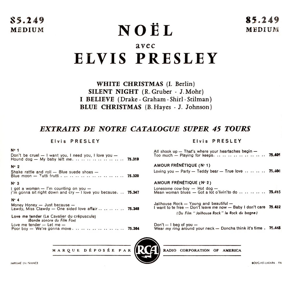 Elvis Presley - Noel Avec Elvis Orange Vinyl Edition
