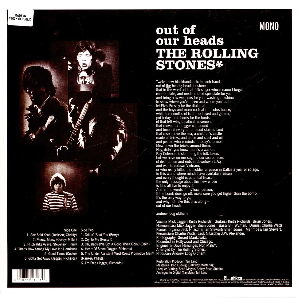 The Rolling Stones - Out Of Our Heads Uk