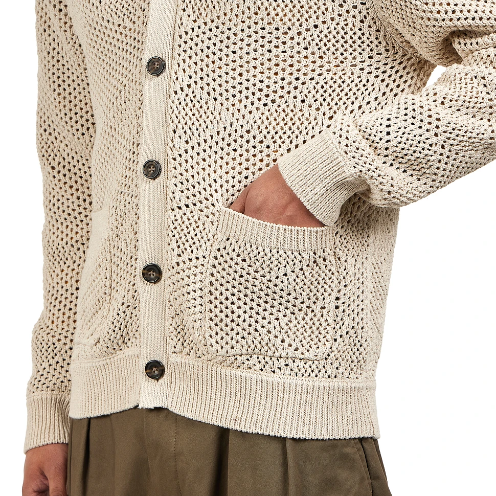 Beams Plus - Cardigan Argyle Mesh