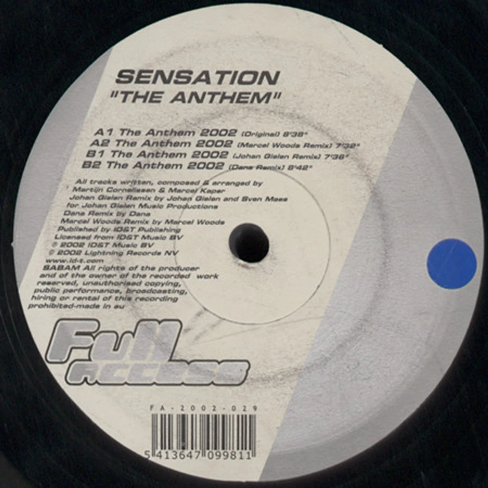 Sensation - Sensation - The Anthem 2002