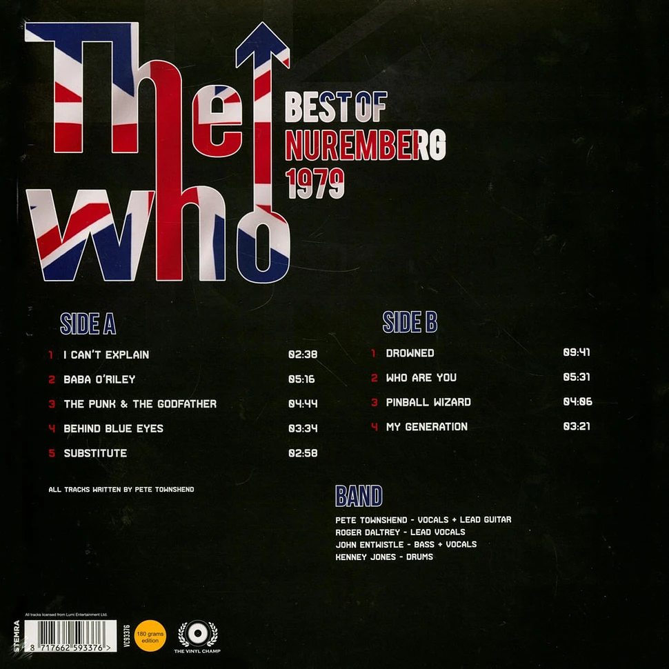 Who - Best Of Nuremberg 1979 Blue Vinyledition