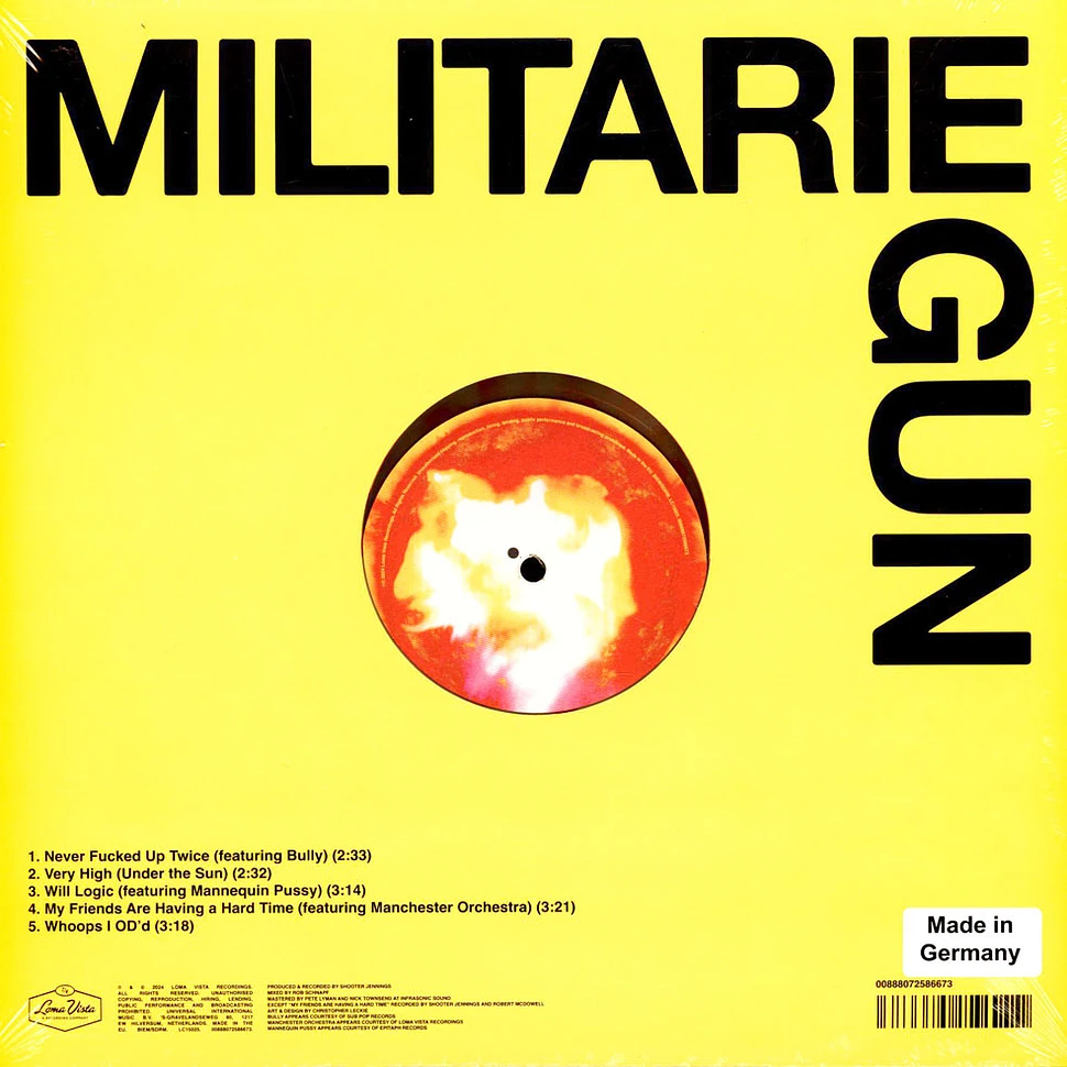 Militarie Gun - Life Under The Sun Record Store Day 2024 Yellow & Red Vinyl Edition