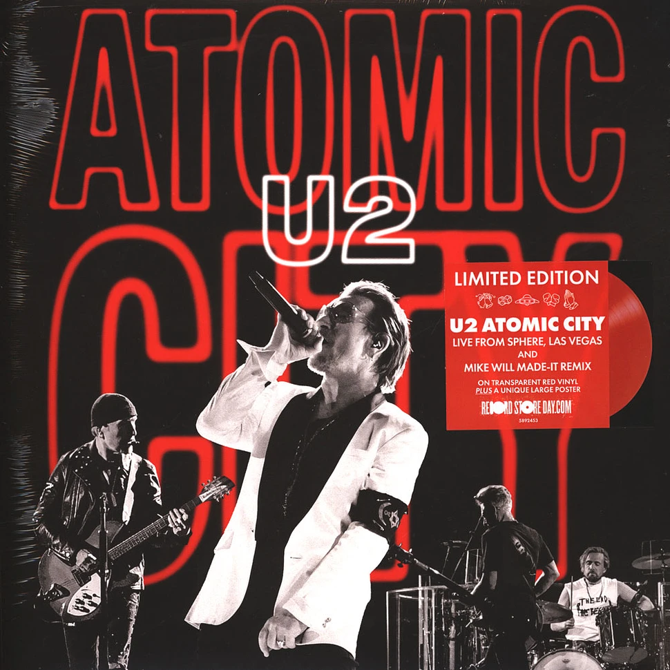 U2 - Atomic City Record Store Day 2024 Transparent Red Vinyl Edition