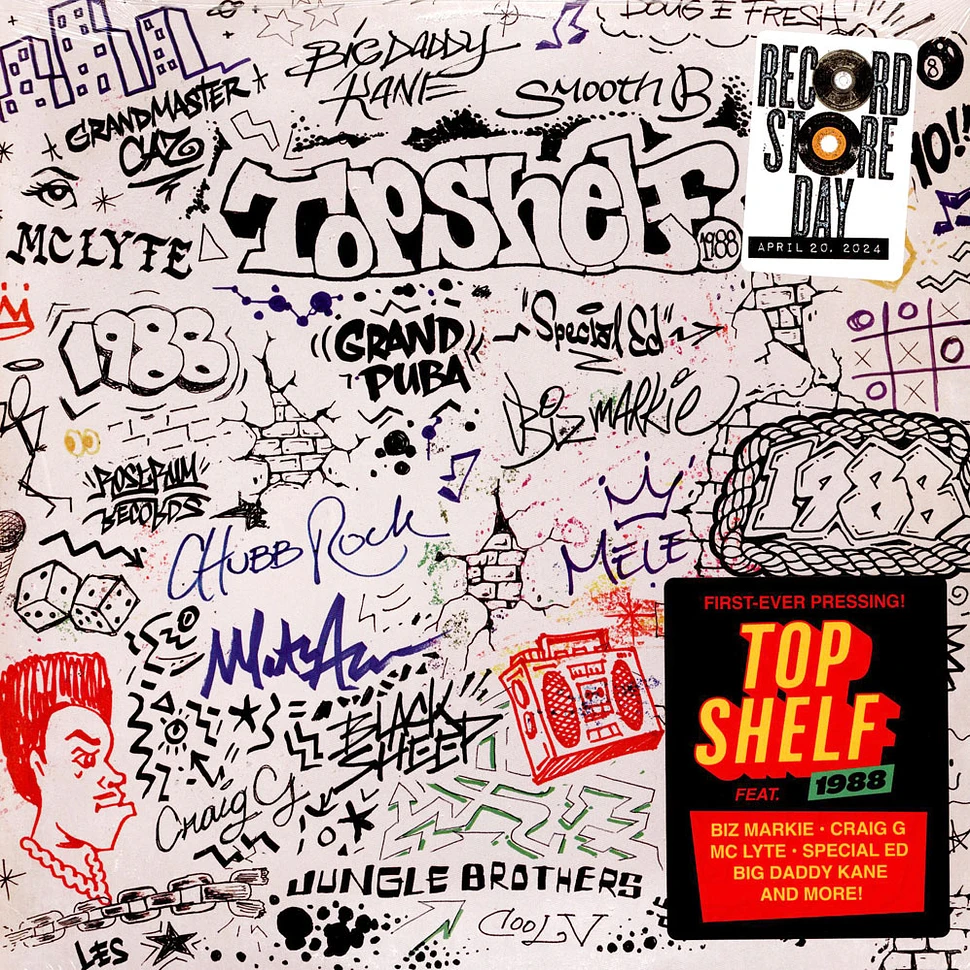 V.A. - Top Shelf 1988 Record Store Day 2024 White Marbled Vinyl Edition