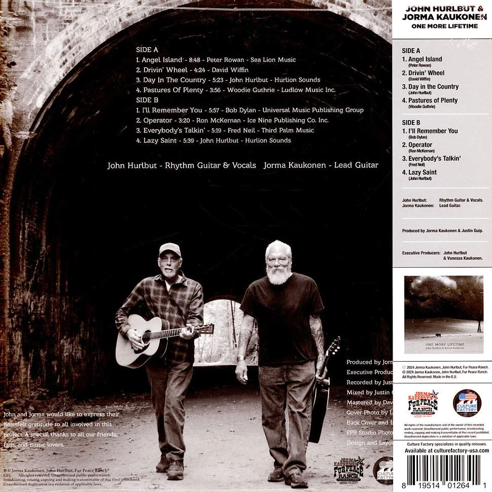 Jorma Kaukonen & John Hurlbut - One More Lifetime Record Store Day 2024 Vinyl Edition