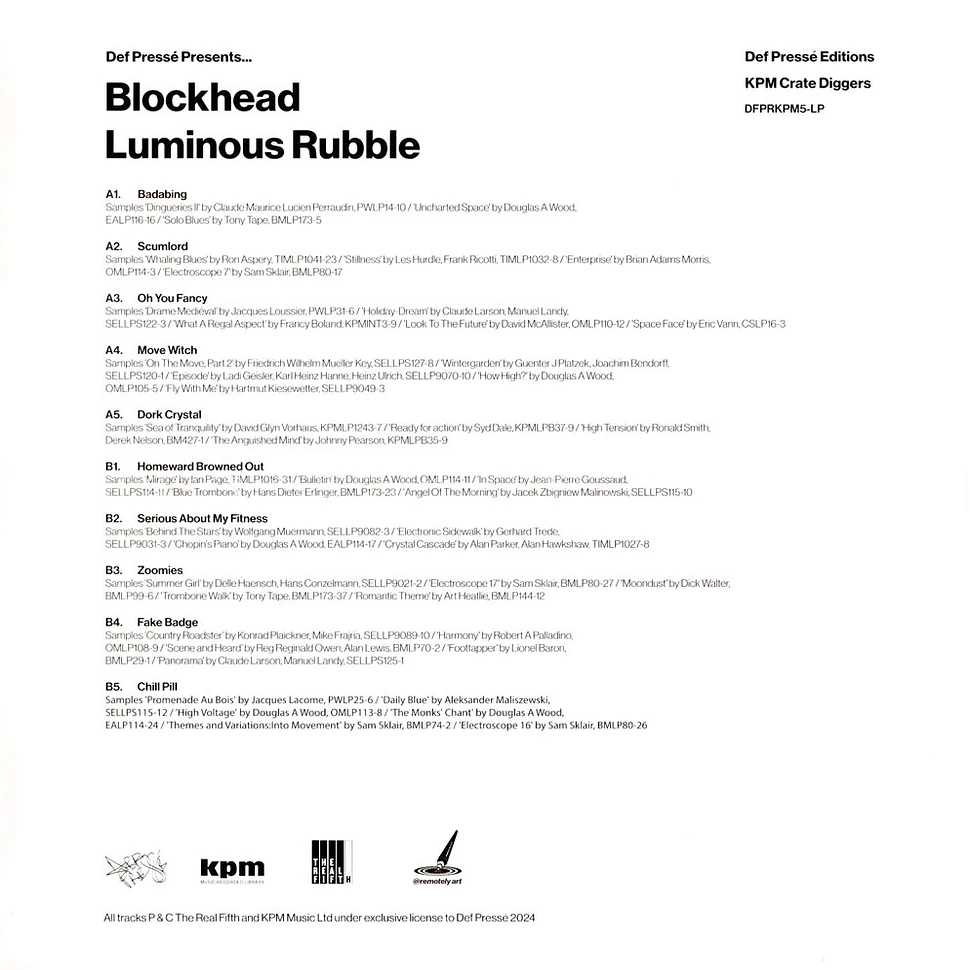Blockhead - Luminous Rubble HHV Exclusive Blue Vinyl Edition