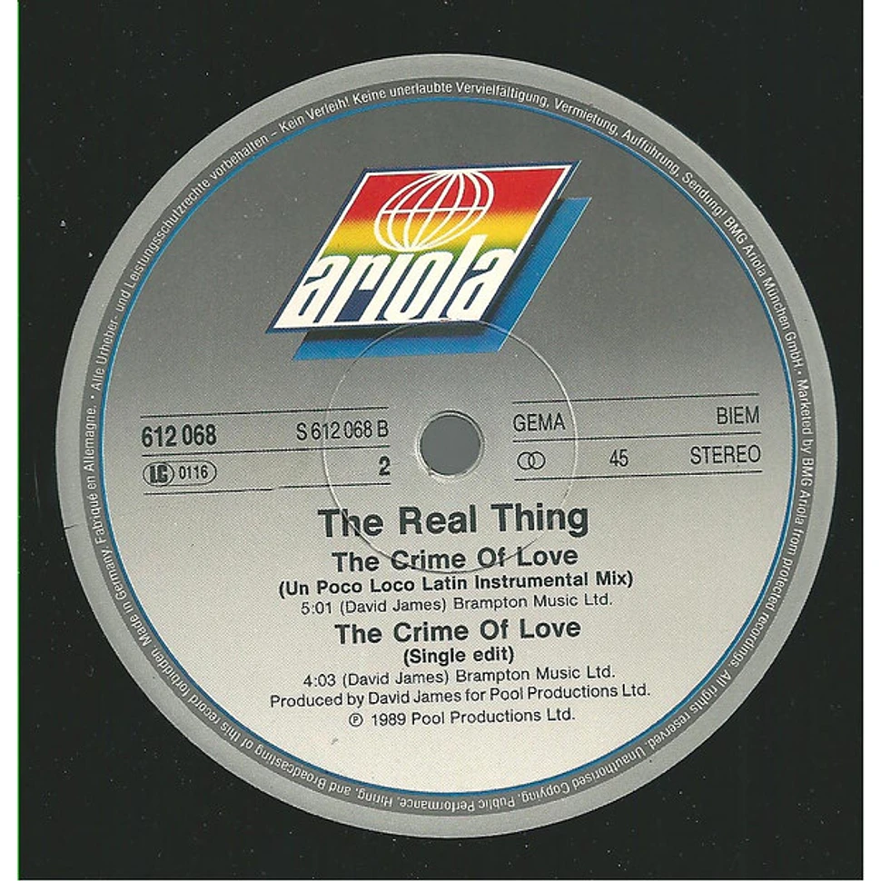 The Real Thing - The Crime Of Love