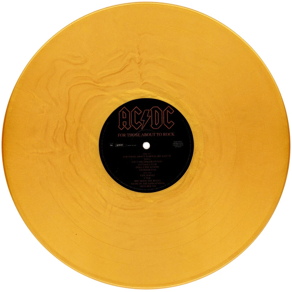 AC/DC - For Those About To Rock We Salute You Gold Nugget Vinyl Edition