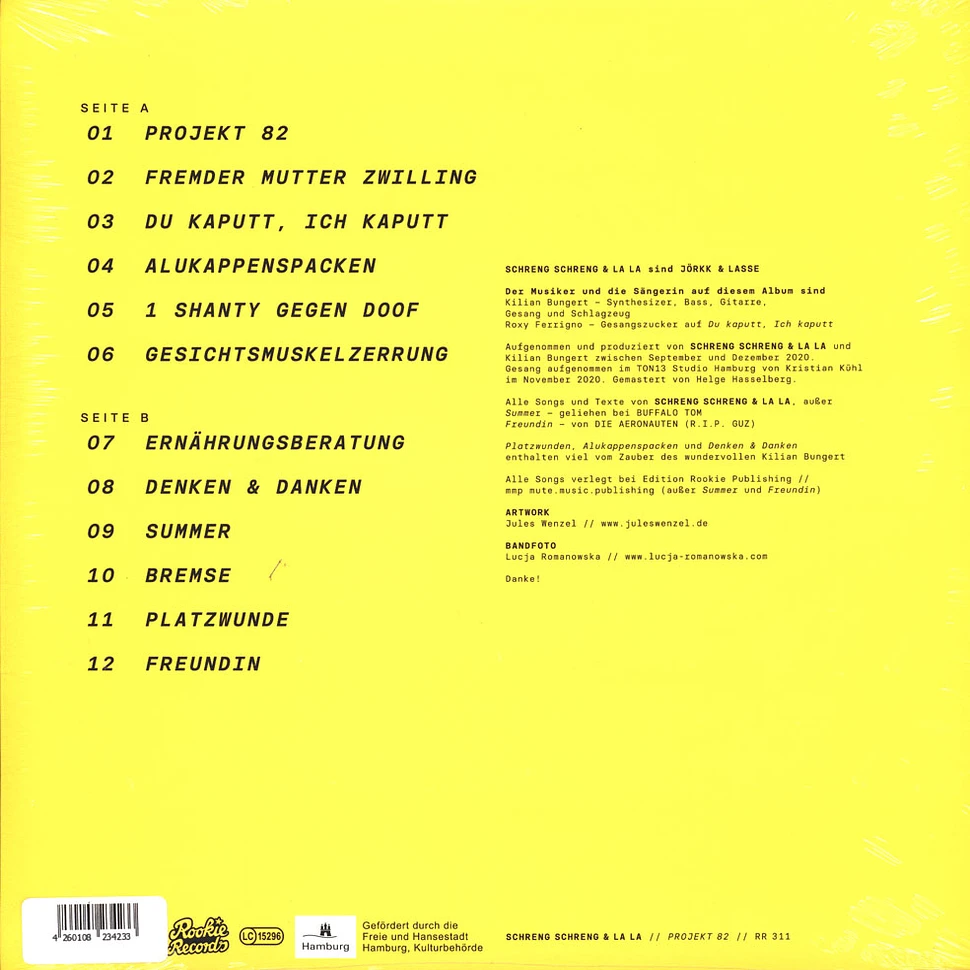 Schreng Schreng & La La - Projekt 82 - Gelbes Vinyl Edition