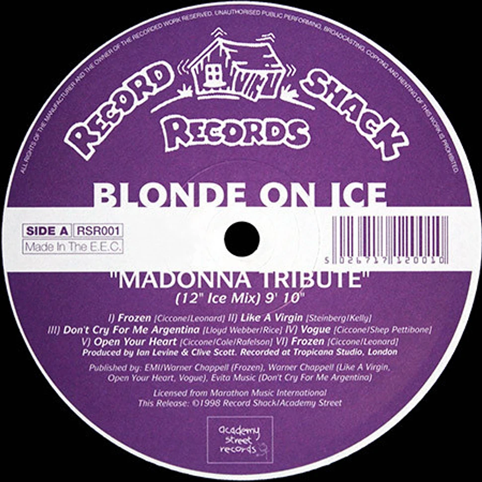 Blonde On Ice - Madonna Tribute