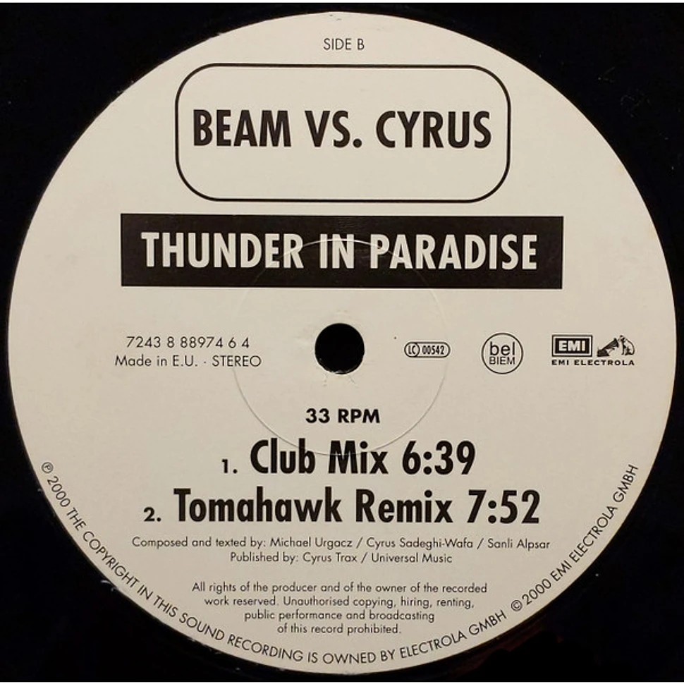 Beam vs. Cyrus - Thunder In Paradise