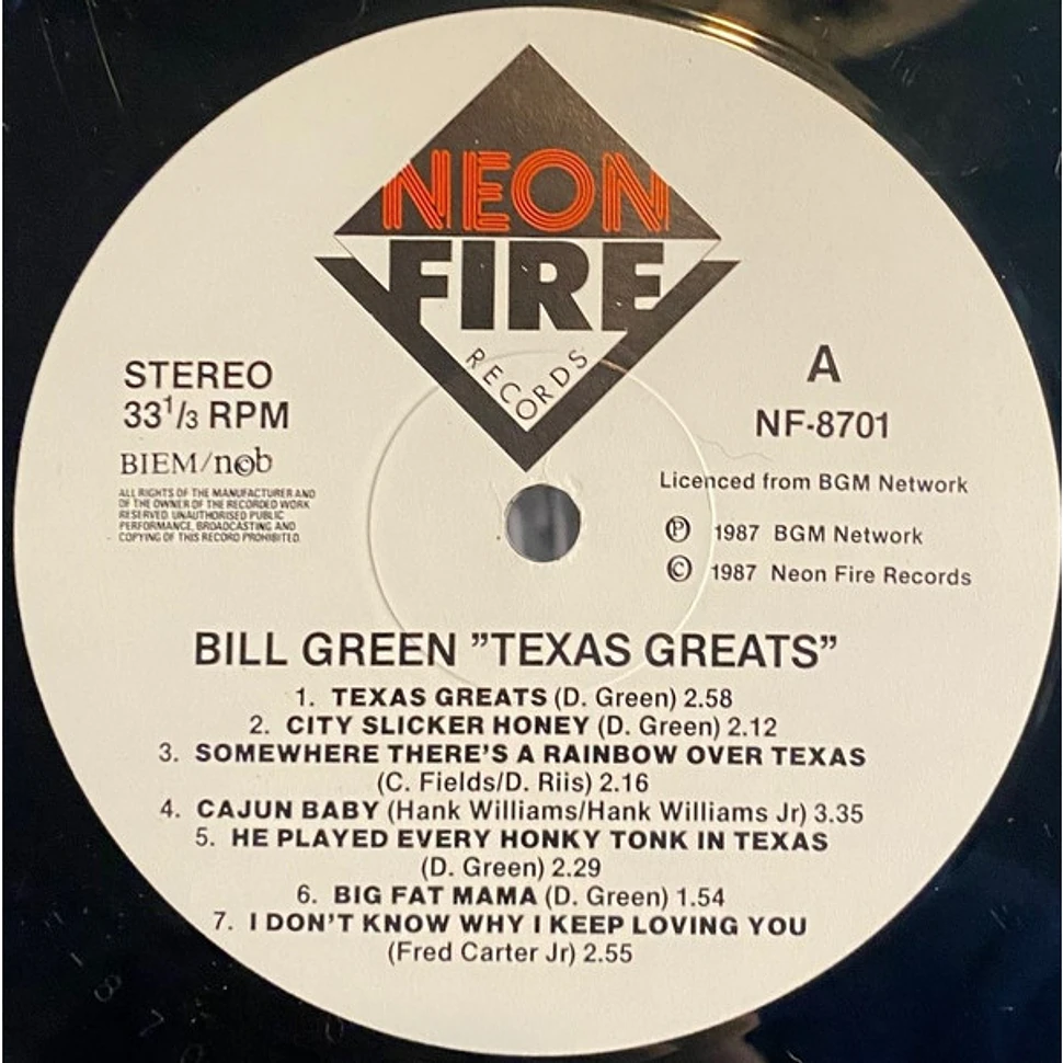 Bill Green - Texas Greats