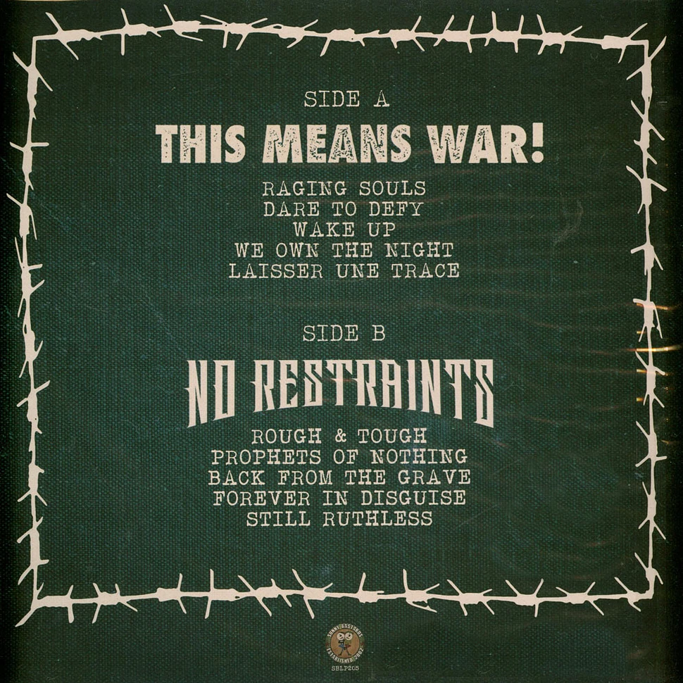 This Means War/No Restraints - Leave A Trace Split Album