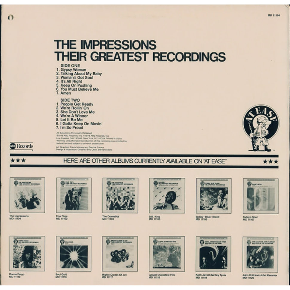 The Impressions - Their Greatest Recordings