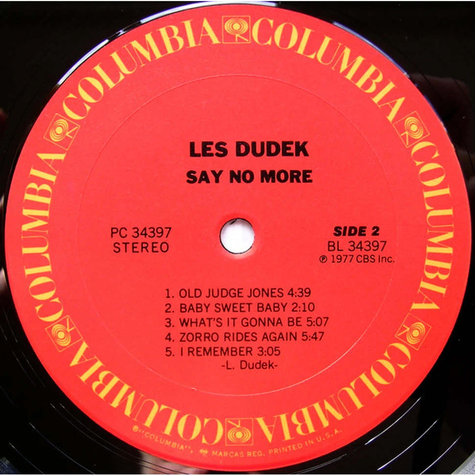 Les Dudek - Say No More