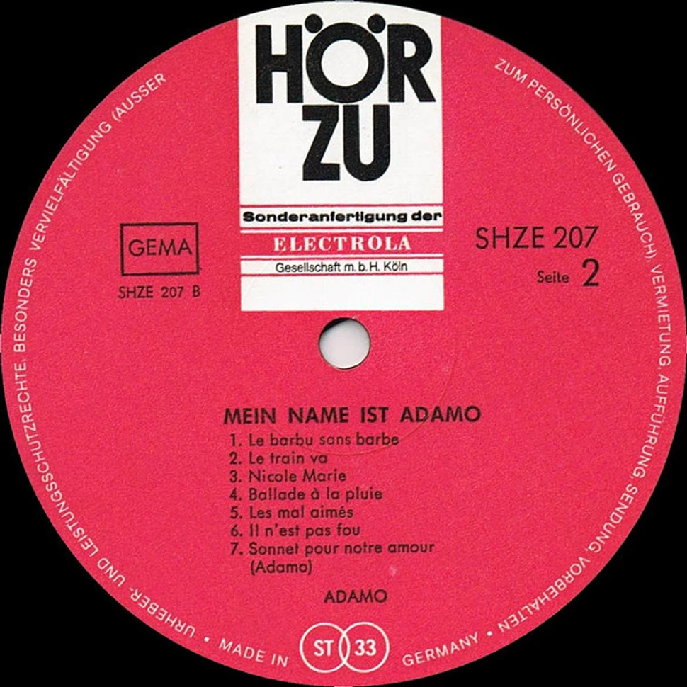 Adamo - Mein Name Ist Adamo