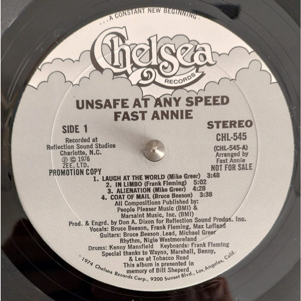 Fast Annie - Unsafe At Any Speed