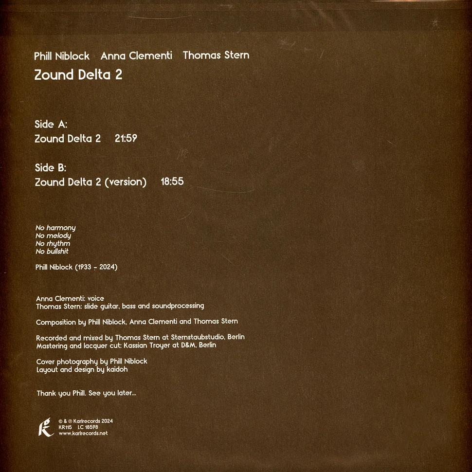 Phill Niblock / Anna Clementi / Thomas Stern - Zound Delta 2