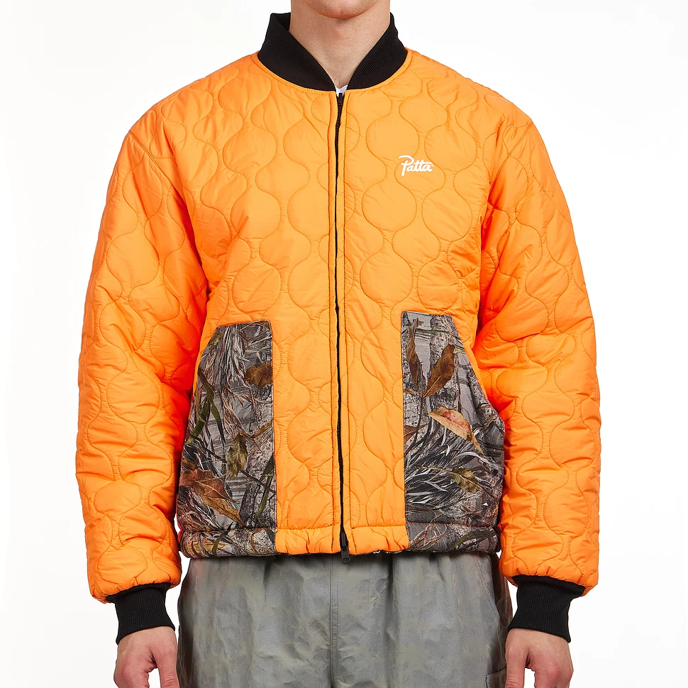 Patta - Nature Print Reversible Canvas Bomber Jacket